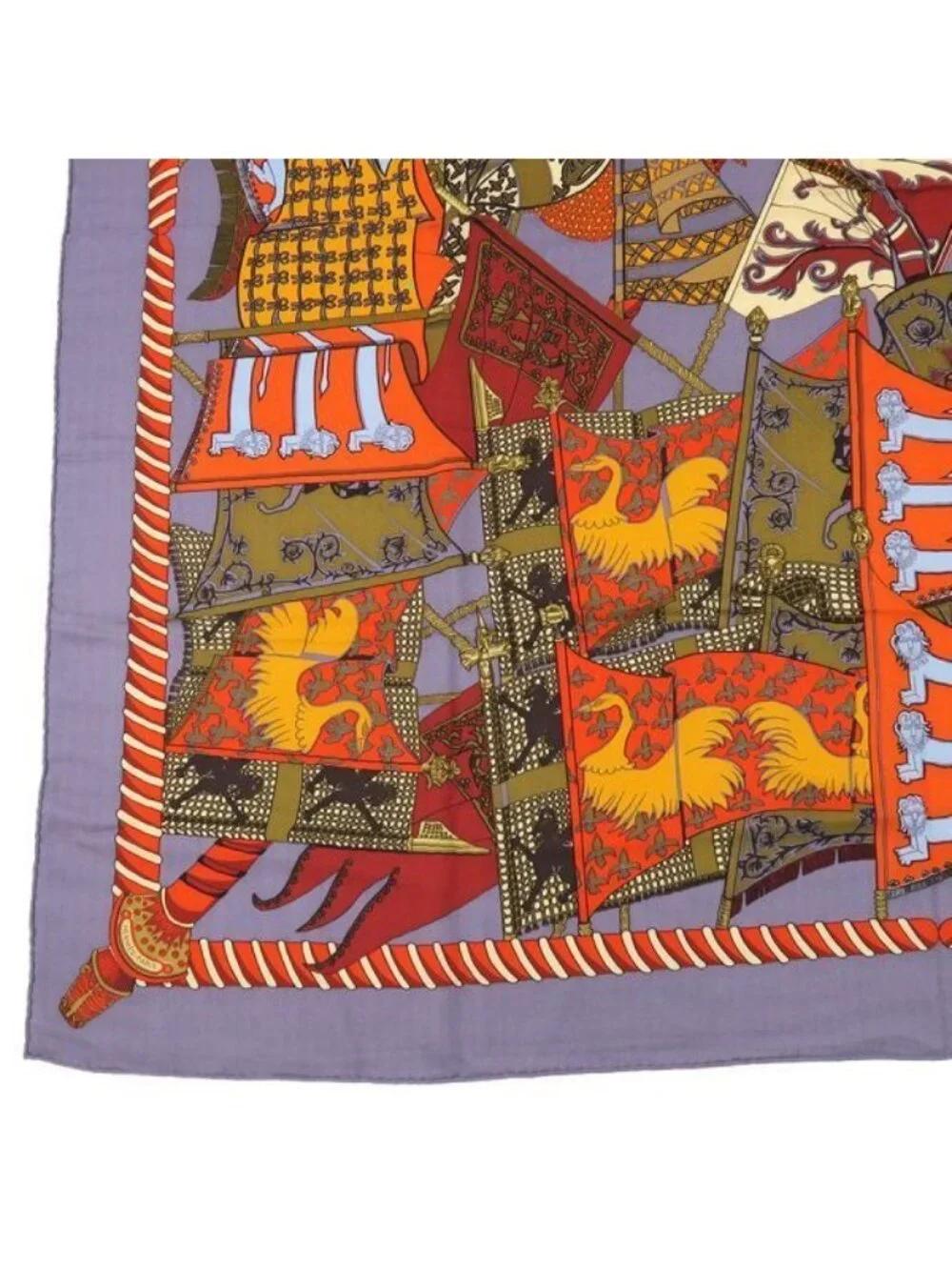 Hermes Carre Geant Cashmere Silk Scarf